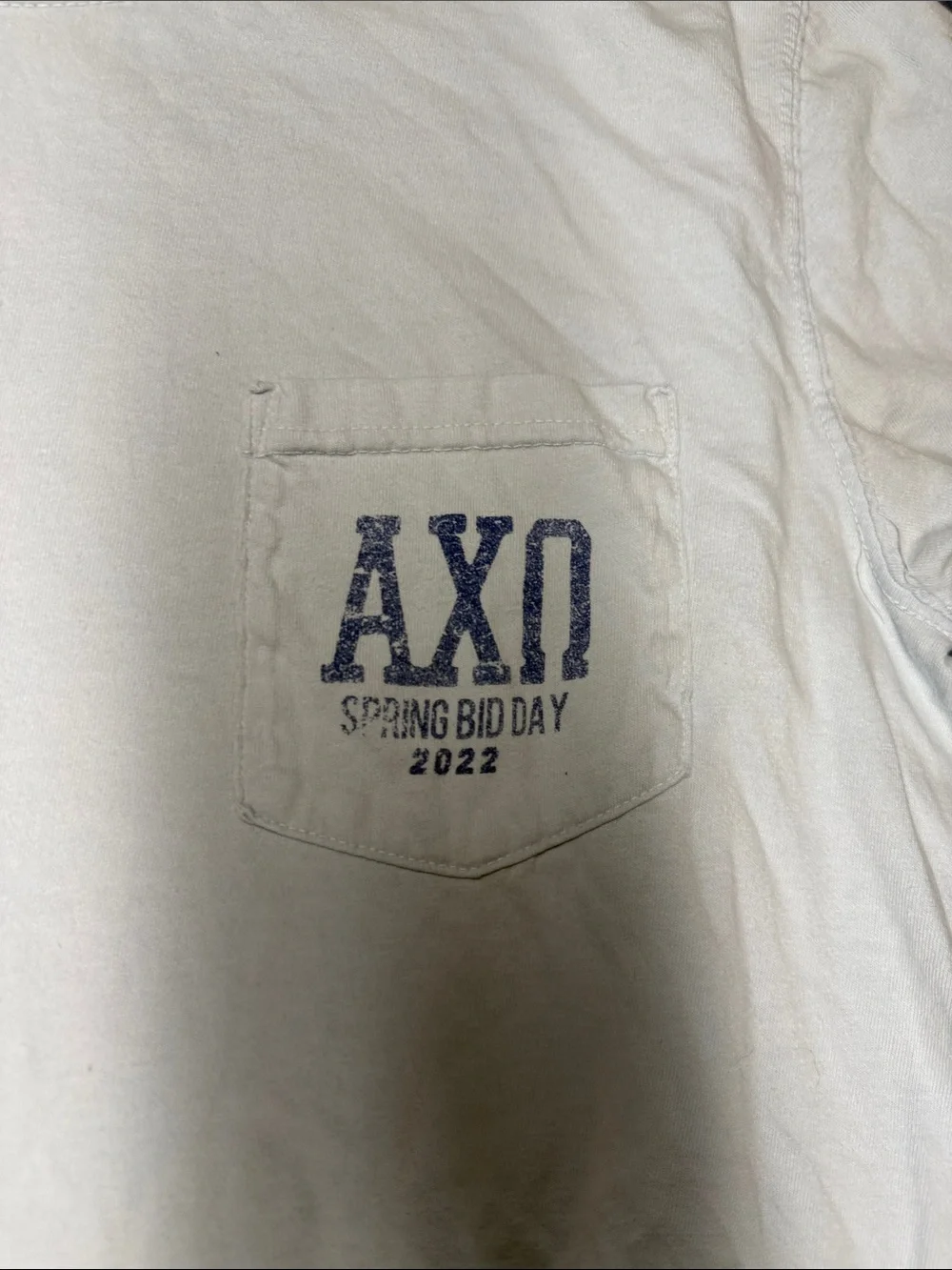Comfort Colors White University of Kentucky Graphic Tee with Blue and Gold Print - Picture 3 of 3